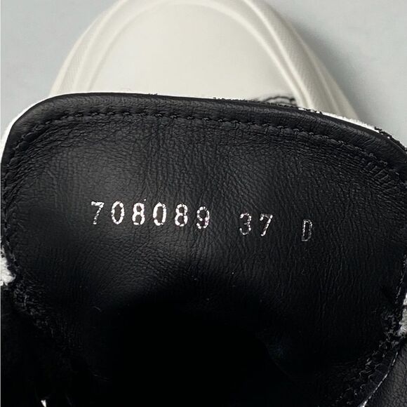 Alexander McQueen Tread Slick Graffiti Logo Ankle Boots size 37 - Picture 9 of 13